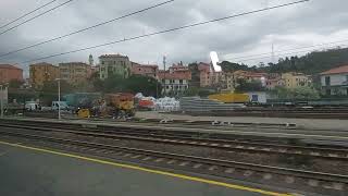 Lavori in corso alla stazione di Riva Trigoso (Genova) - marzo 2022