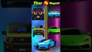 Mahendra Thar Vs Bugatti❓ कोन जीतेगा 🤔 | Thar Vs Bugatti Thug of war | #shorts #thar #short #bugatti