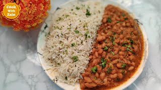 Rajma Chawal Recipe || Jeera Rice Recipe || Cook With Zain ||