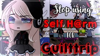  @•PøppyYukiiFan• Stop Guilt tripping Your Fan base with Self H@rm ||Gacha Life||