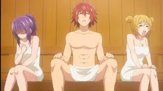 Akagami stuck in a sauna with yuzuki and mia |tenpuru episode 7