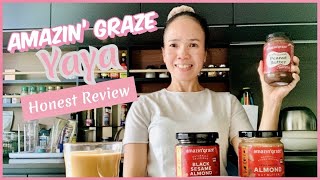 [ AMAZIN’ GRAZE ] PEANUT BUTTER CHOCOLATE, BLACK SESAME ALMOND, ALMOND NUT BUTTER / YAYA REVIEW