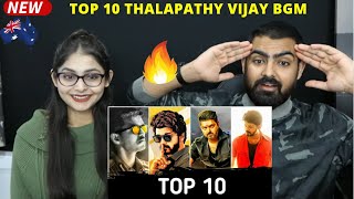 Top 10 Thalapathy Vijay Mass BGM Ringtones Reaction Ft Mersal, Kaththi, Theri, Bigil, Sarkar & more!