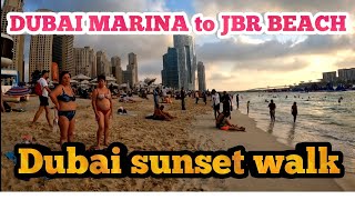 DUBAI - JBR beach sunset walking tour