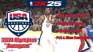 NBA 2k25 - Best MyTeam/ProAm Jerseys - Team USA 2024 "Avengers"