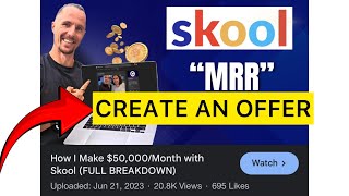 How to create a offer for your Skool community | skool.com review