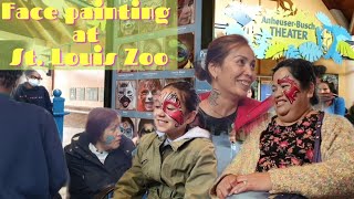 Face painting and 7 day temporary airbrush| St. Louis zoo| dragon| butterfly| eagle| dolphin