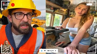 Best MrAdam and the construction Site Workers Compilation EP2  #adamrose #construction #workers