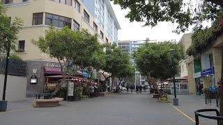 Caminando por la Avenida Larco y Calle Tarata en Miraflores, Junio 2022, Lima Perú