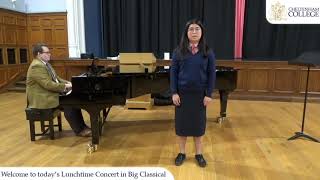 Lunchtime Concert (U6), 9 October 2020