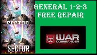 War Commander- NOVEMBER [ SECTOR BREACH GENERAL 1-2-3 ] FREE REPAIR