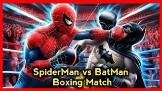 Spiderman vs Batman BoXing Match Fight scene 4k 💥💥 | MQ CARTOON