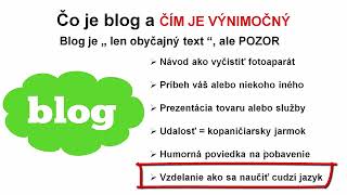 Čo je blog a čím je blogový článok výnimočný