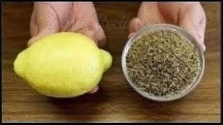 Lower cholesterol and in the body with cumin seeds and lemon