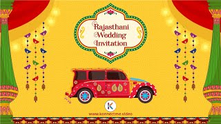 Rajasthani Wedding Invitation Video | Marwari Wedding Invitation | Marwadi Wedding Invitation Video