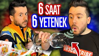 6 SAATTE 6 YETENEK ÖĞRENMEK ! (Sesle Bardak Kırmak, 9 Metreden Kart Fırlatmak)