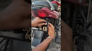 bike plate number modify #shorts #modify #youtube