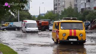 Затоплені вулиці Луцька. Lutsk streets in water