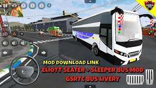 Bus Simulator Indonesia - Eliott Seater + Sleeper GSRTC Bus Download Link +Android Gameplay FHD #765