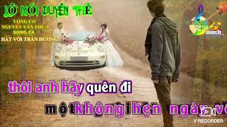 Dũng Nguyễn & Hương trần sc.tân cổ.Lỡ Mối Duyên Thề.