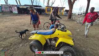 Shakomako rides quad bike (bbc) in kenya with joel and cristravels