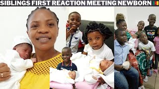 BIRTH VLOG: SIBLINGS REACTION MEETING NEWBORN FOR THE FIRST TIME || FIRST 1 WEEK WITH NEWBORN