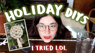 my last-minute holiday DIYs | cozy diy day