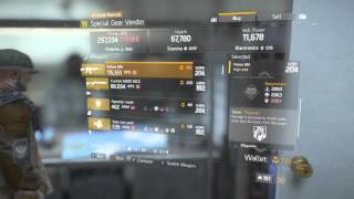 The Division First Wave M1A Blueprint Vendor Restock