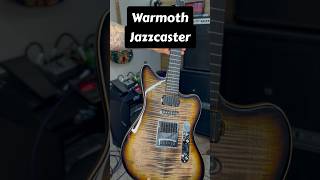 Warmoth Jazzcaster. Mahogany body, flame maple top and neck, ebony fretboard, jasper inlays #guitar