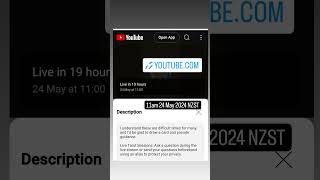 Ask me a question. Live at 11am 24 May 2024 NZST. https://youtube.com/live/m9qYdFrg42o?feature=share