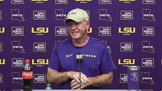 Brian Kelly shares final updates, notes before LSU hosts South Alabama, including LB, DB focuses