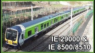 Irish Rail 29000 & 8500/8510 Class Trains - Seapoint, Dublin