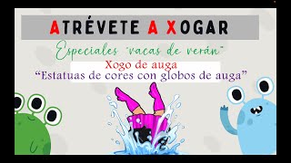 ESTATUAS DE CORES CON GLOBOS DE AUGA