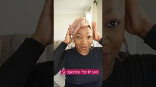 Quick headwrap tutorial when in a rush! #headwraptutorial #headwrapstyles