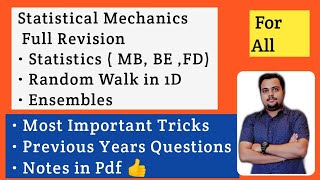 Statistical Mechanics | Complete Revision | For Central Universities / JAM /JEST /NET