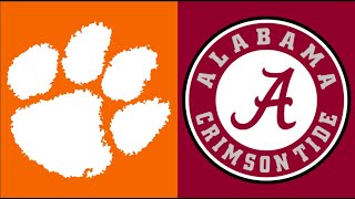 2016 College Football:  (#2) Clemson vs. (#1) Alabama (Homers Broadcast) (Full Game)