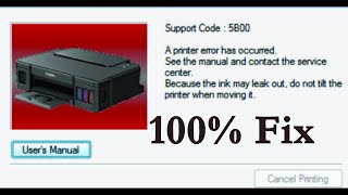 RESET 5B00 WITHOUT SERVICE TOOL, CANON G2000 how to reset canon G2010,g2000 printer error 5B00