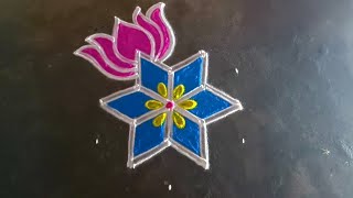 Aayudha pooja 2024 special 5*3 beautiful kolam/diwali 2024 traditionalrangoli/gokulramya kolangal