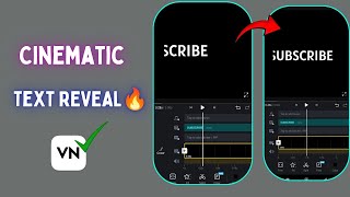 Quick Cinematic text reveal video editing in Vn Video editor||Cinematic text video editing🔥