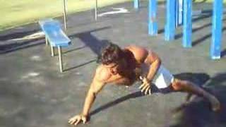 10x One Hand Clap Push Ups | Lionel | Bondi Beach