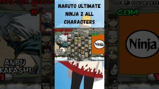 Naruto Ultimate Ninja 2 all characters