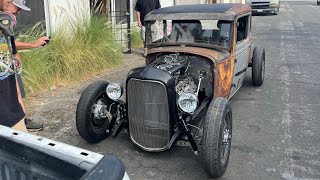 Model a ford flathead v8 first drive!