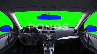 car window green screen