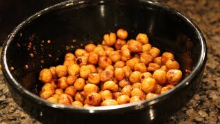 Easy Bodybuilding Snack:  Crispy Oven-Roasted Chickpeas