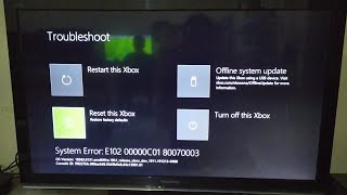 XBOX ONE não entra no sistema, e não restaura as configurações de fabrica!