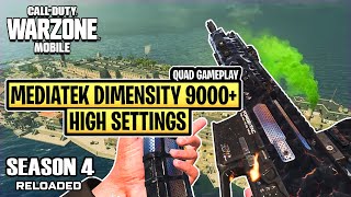 WARZONE MOBILE MEDIATEK DIMENSITY 9000+ HIGH SETTINGS