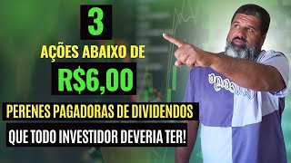 3 Ações Abaixo De R$6,00 Com Ótimos Dividendos Para Investidores Iniciante