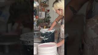 How I make my plates on the pottery wheel, from start to finish