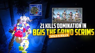 21 Kills Domination In BGIS The Grind Scrims 🔥|  IPHONE 12