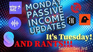 Crypto Projects Update 9-3-24 - Nothing but rants it seems!  And Big Wingbits Geodnet Announcement